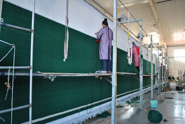 戏曲地毯织造车间-羊毛地毯